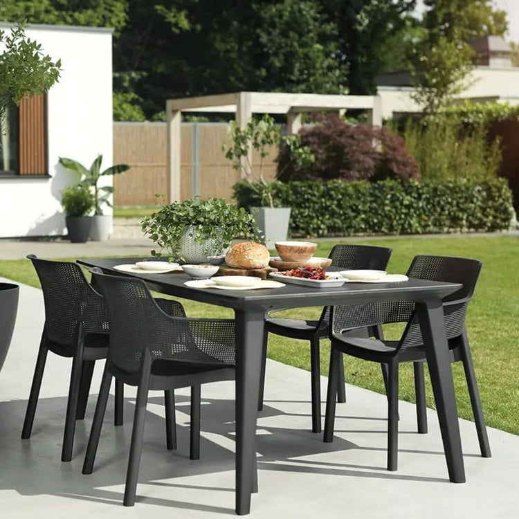 Butaca Marion Negro | Diseño Moderno | Apilable | Interior/Exterior