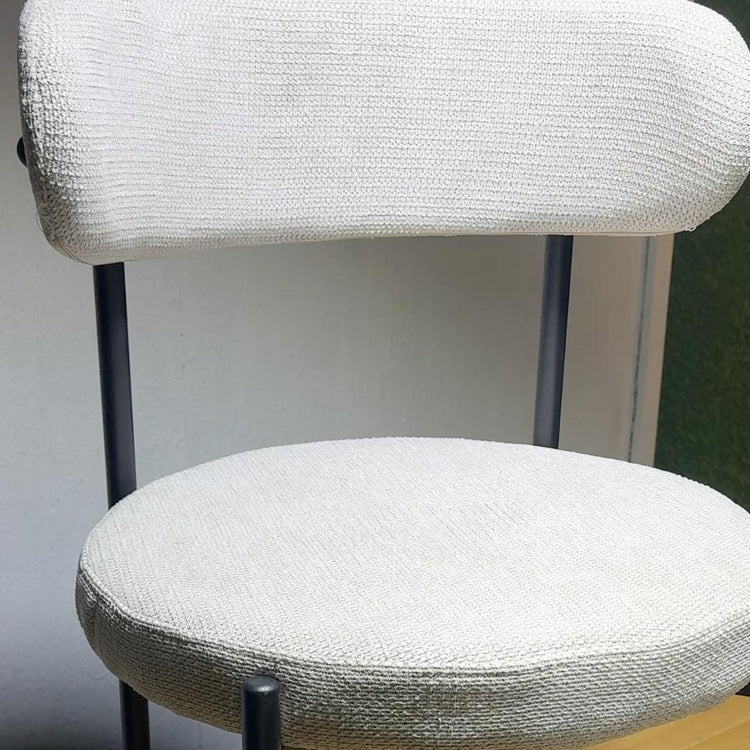 Silla Makena Beige | Metal y Lino