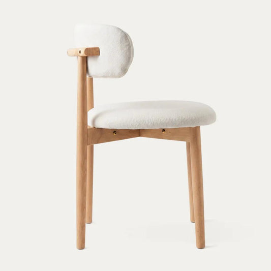Silla Makena Lino Beige | Madera Natural
