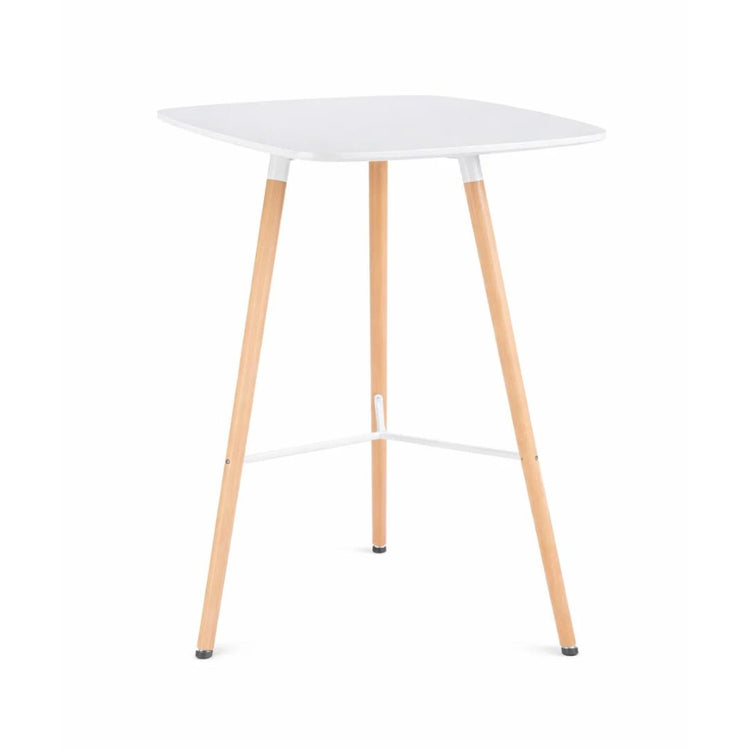 Mesa Alta Bar Moira | Blanca 70x70x105 cm