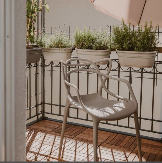 Pack 4 Sillas Masters Beige | Ideal Terraza y Interior