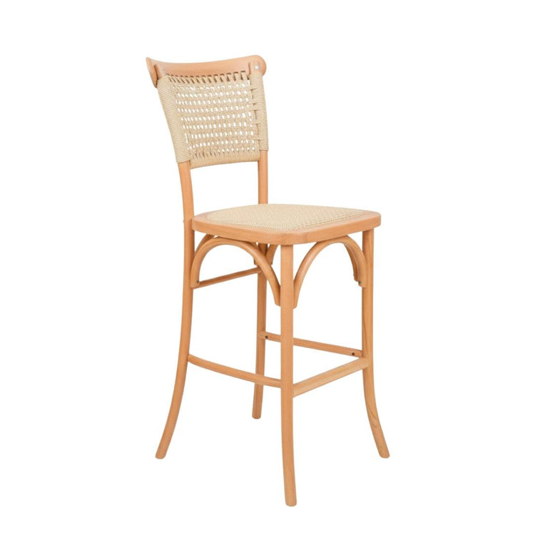 Pack 2 Taburete Tango Wood 66cm | Rattan & Cuerda