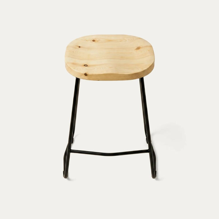 Pack 2 Taburete Piso Virginia 66 cm | Madera & Metal