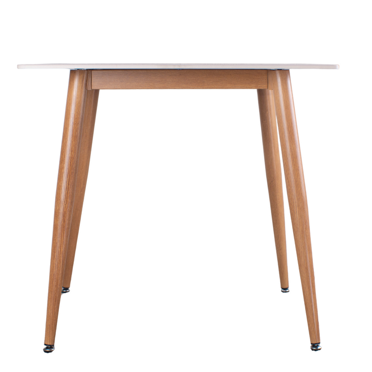 Mesa cuadrada Nevada 80x80 Blanca | Minimalista | Piedra Sinterizada |