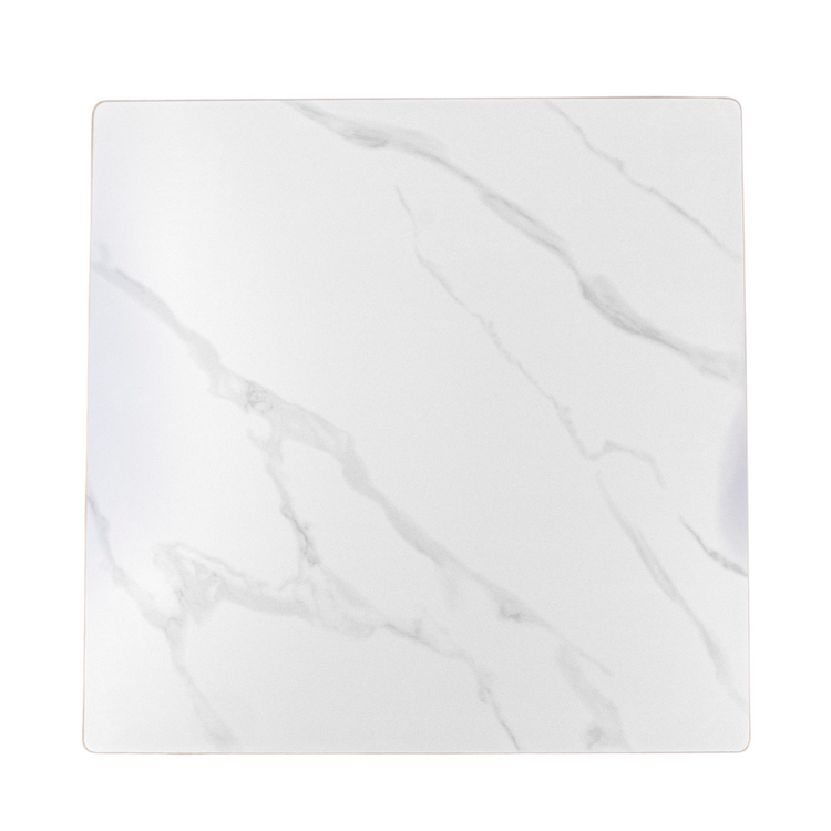 Mesa cuadrada Nevada 80x80 Blanca | Minimalista | Piedra Sinterizada |
