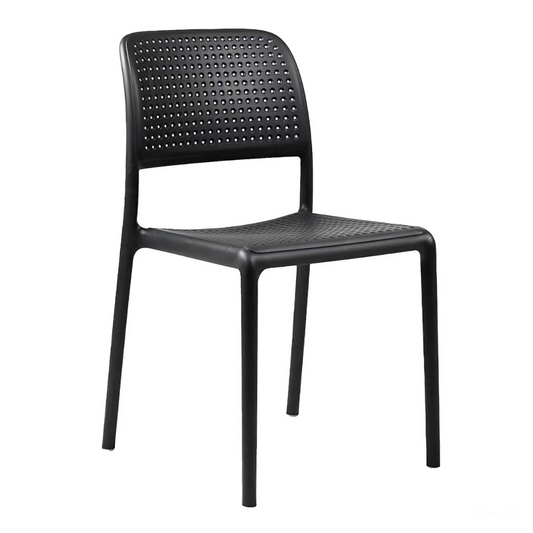 Silla Bora Bristro Negra | Diseño Apilable