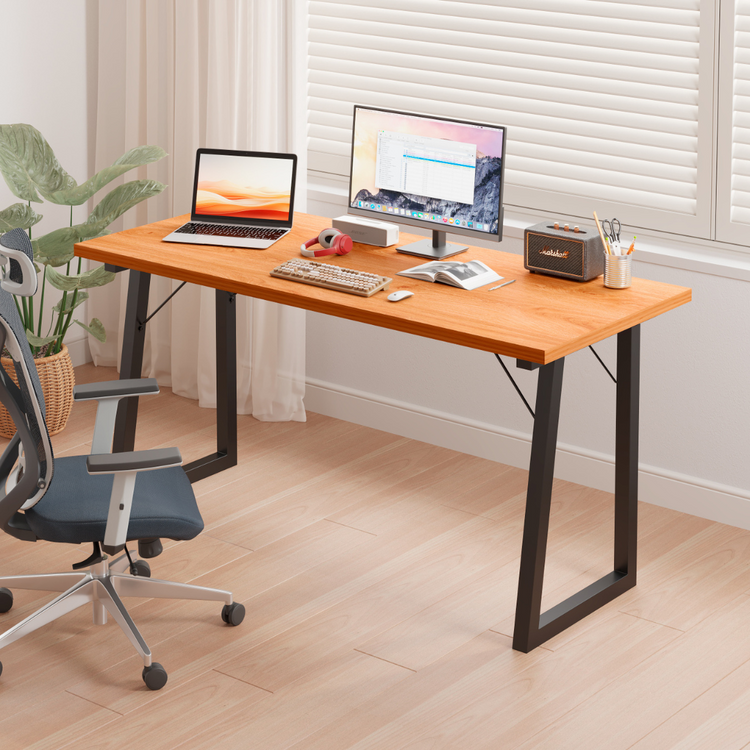 Escritorio Rústico Belén 160cm | Madera y Metal | Oficina en Casa