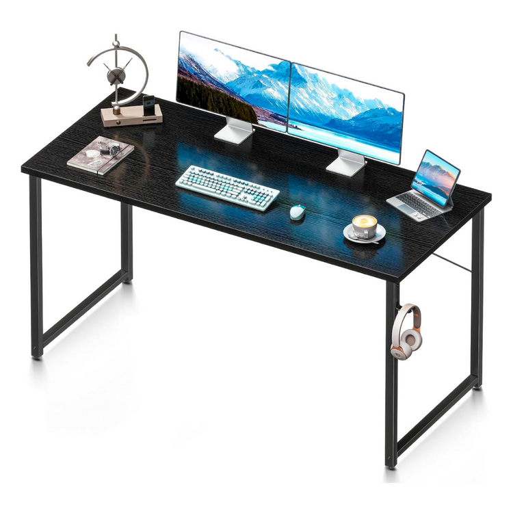 Escritorio Connor Negro 100cm | Oficina en Casa