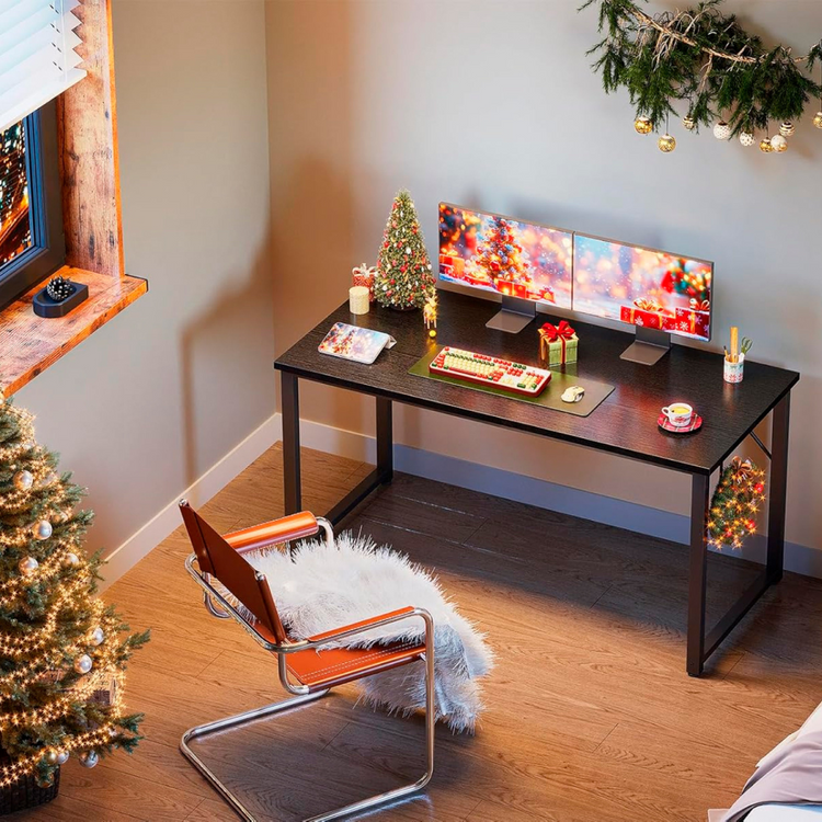 Escritorio Connor Negro 100cm | Oficina en Casa