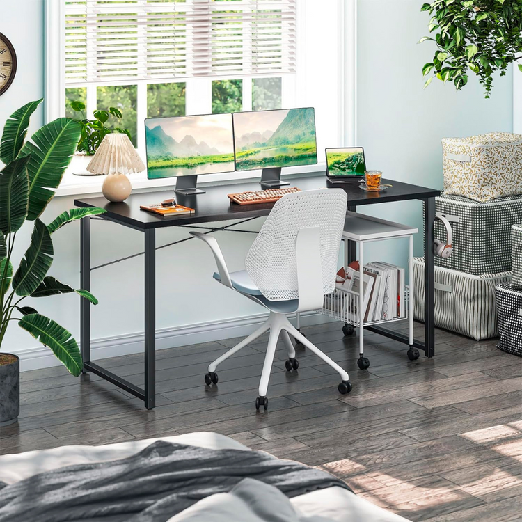 Escritorio Connor Negro 100cm | Oficina en Casa