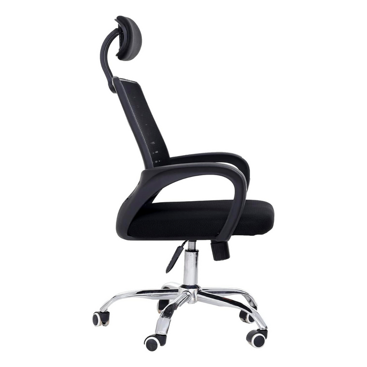 Silla Oficina Neo Negra | Apoyabrazos y Cabecera Ajustables