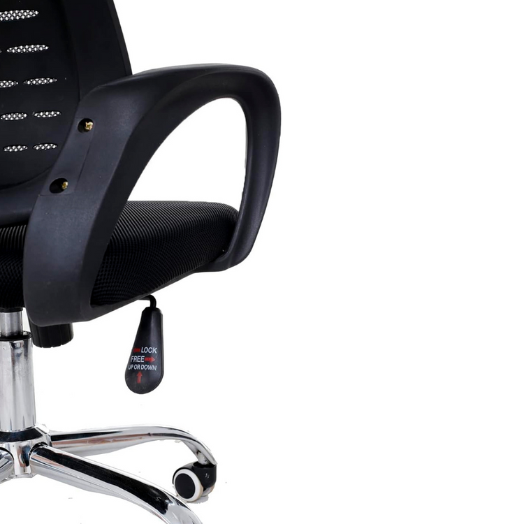 Silla Oficina Neo Negra | Apoyabrazos y Cabecera Ajustables