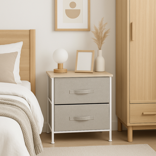 Velador Geo Gris | Funcional y Moderno