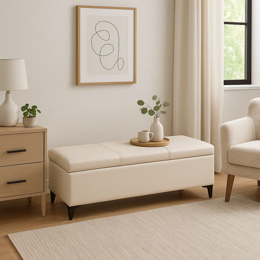 Banqueta Baúl Mundra | Almacenamiento y Diseño