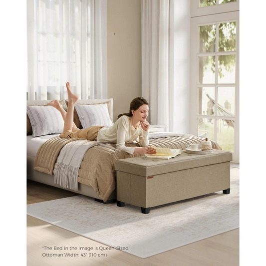 Banqueta Baul Bolton | Lino Camel