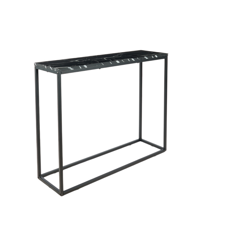 Arrimo Turmalina | Mesa Auxiliar Moderna Mármol Negro