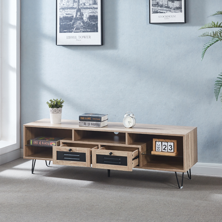 Rack Marcella | Mueble TV Madera Maciza | Diseño Moderno