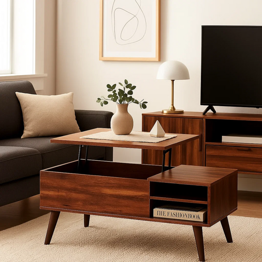 Mesa de Centro Elevable Lotta | Multifuncional y Moderna