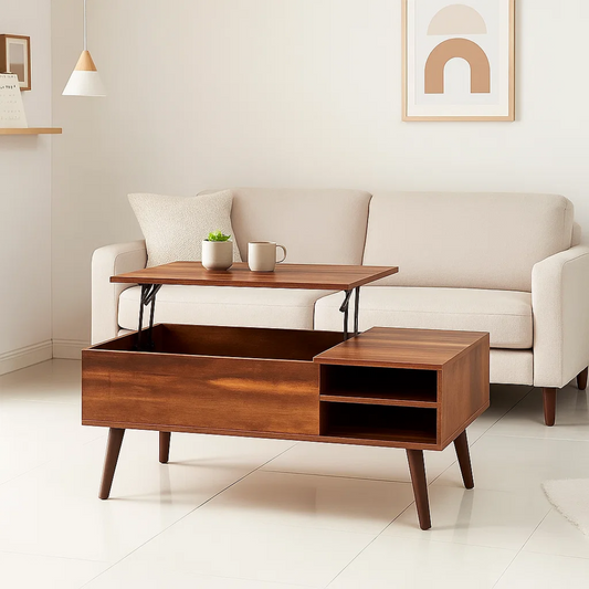 Mesa de Centro Elevable Lotta | Multifuncional y Moderna