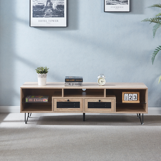 Rack Marcella | Mueble TV Madera Maciza | Diseño Moderno