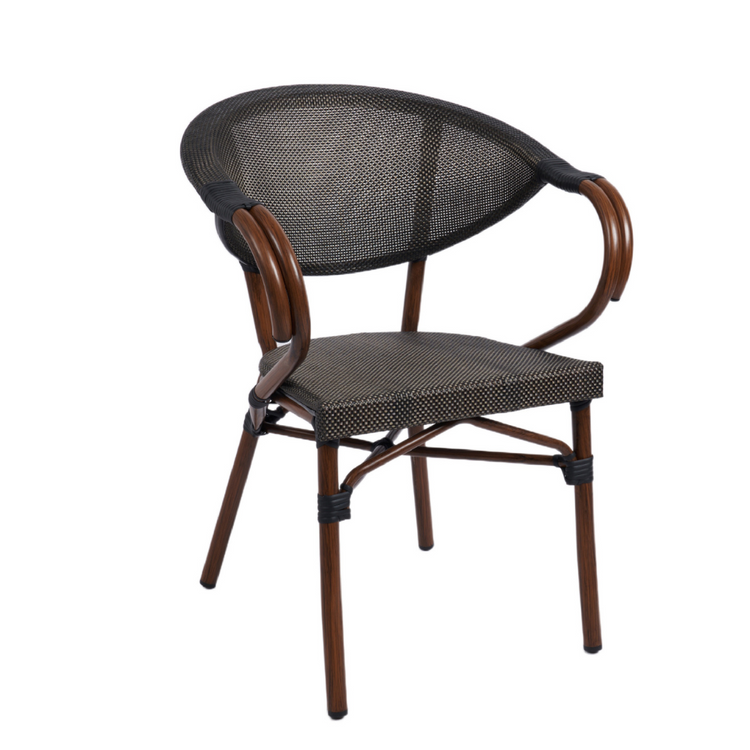 Silla Parisina Lyon Café | Reposabrazos | Resistencia al Aire Libre