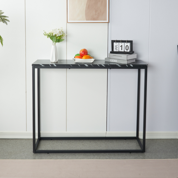 Arrimo Turmalina | Mesa Auxiliar Moderna Mármol Negro