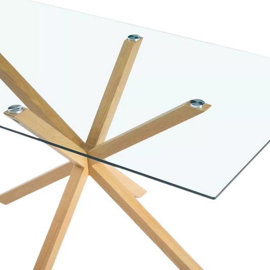 Mesa Rectangular Greta 140x80 | Vidrio Templado