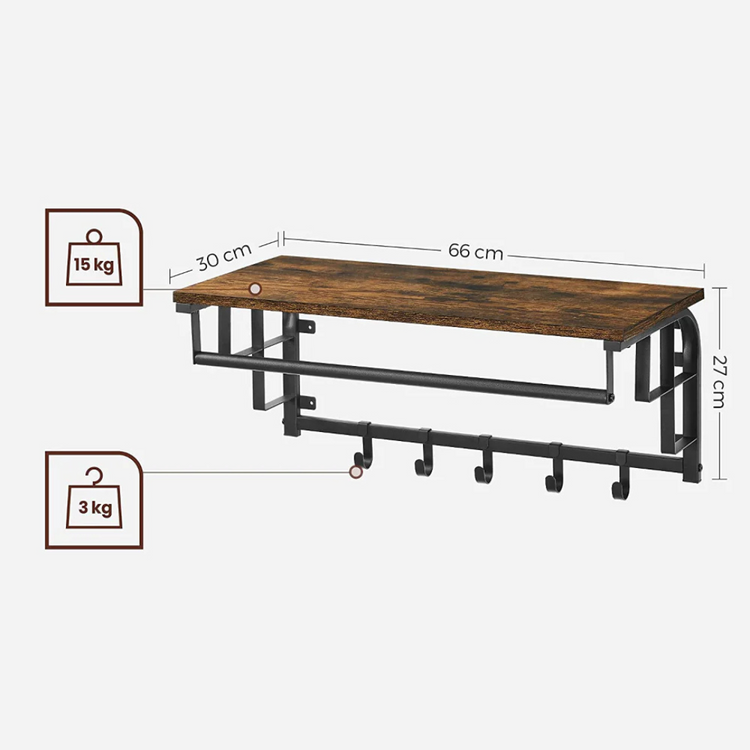 Perchero de Pared Ágora | Estilo Industrial