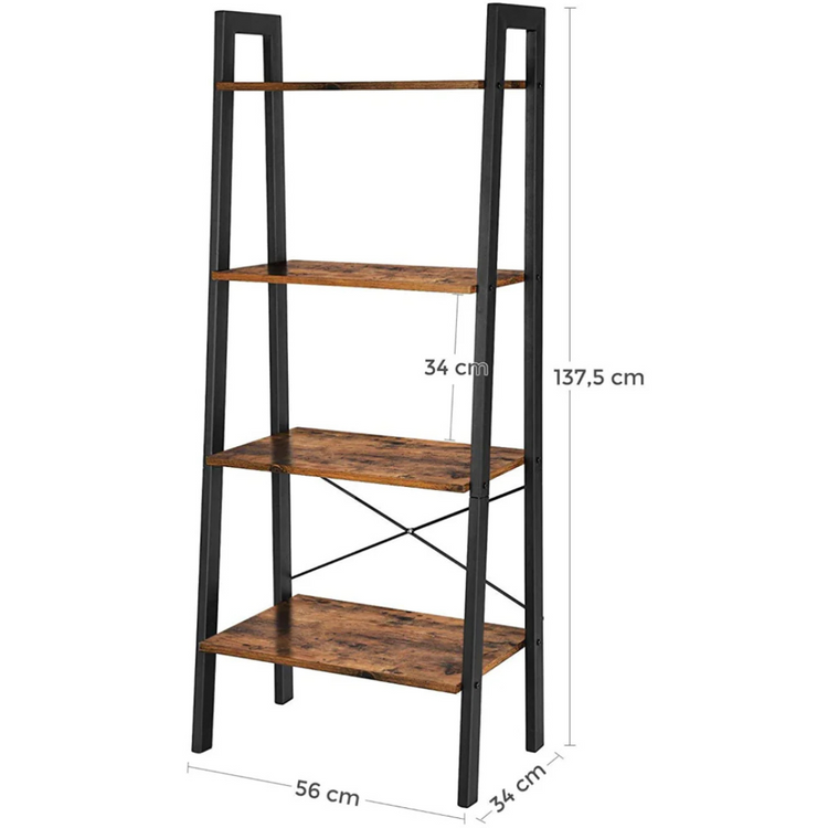 Estante Rocco Multifuncional | 4 Niveles Estilo Industrial