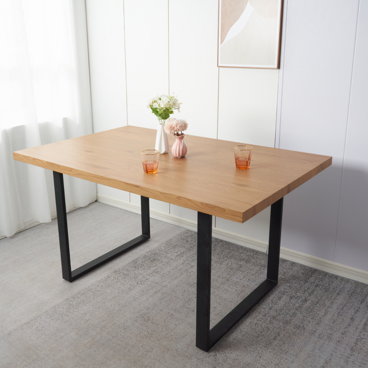 Mesa Rectangular Ámbar Claro 140X90 | Estilo Industrial