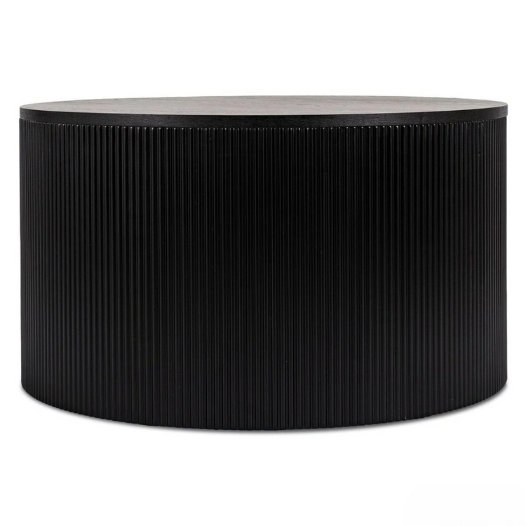 Mesa Centro Redonda Loretto Negra | Moderno y Minimalista