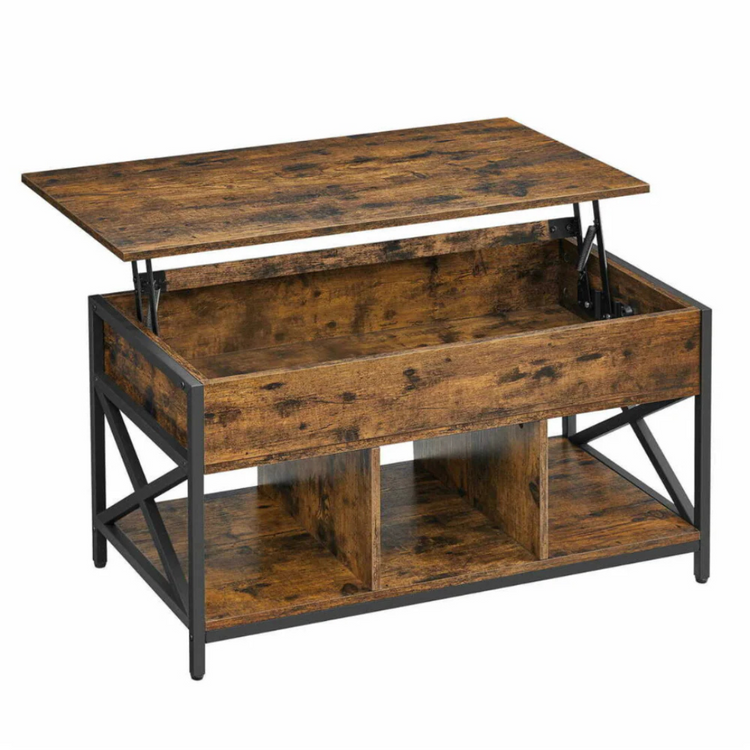 Mesa de Centro Elevable Maite | Multifuncional con Estilo Industrial