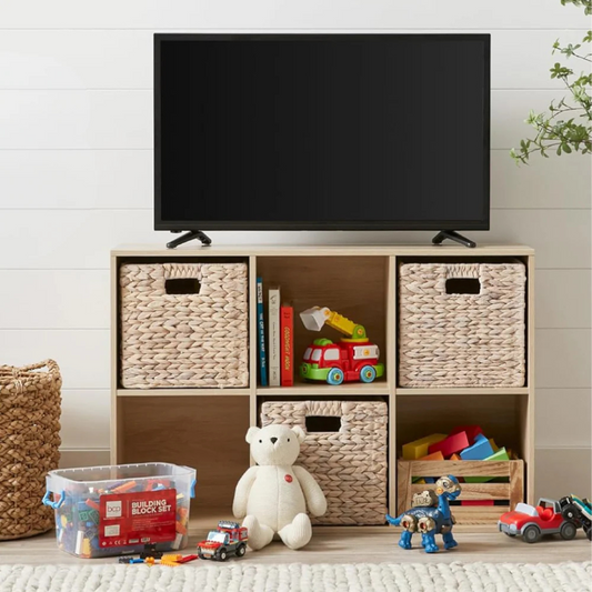 Mueble Organizador Pasco Natural | Con Canastos de Mimbre