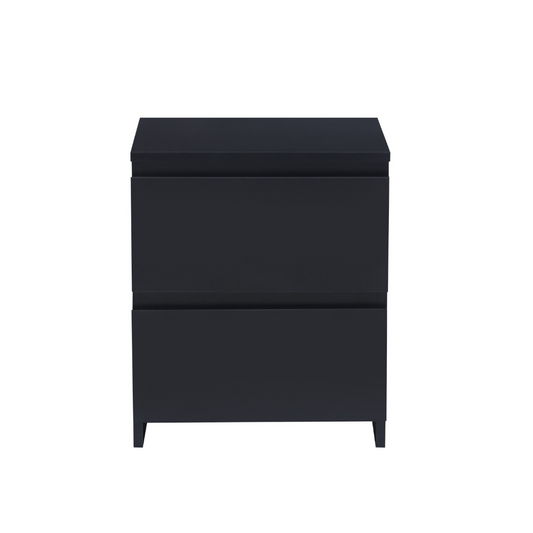 Velador Damián: Minimalista, 2 cajones, diseño moderno