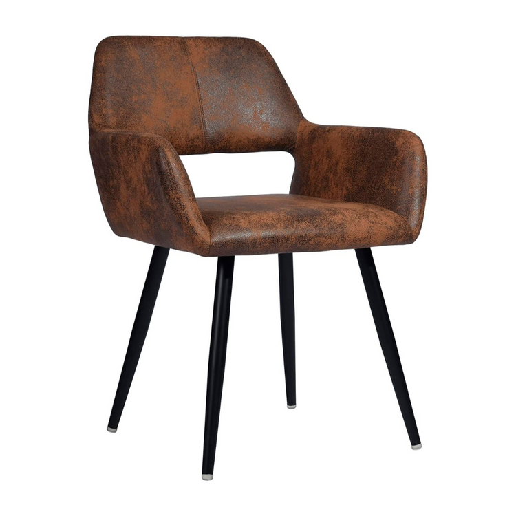 Butaca Sitial Burgos | Ecocuero Café | Cómoda y Elegante