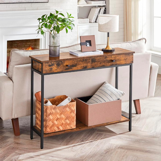 Arrimo Betania 2 Cajones | Madera Natural | Diseño Compacto