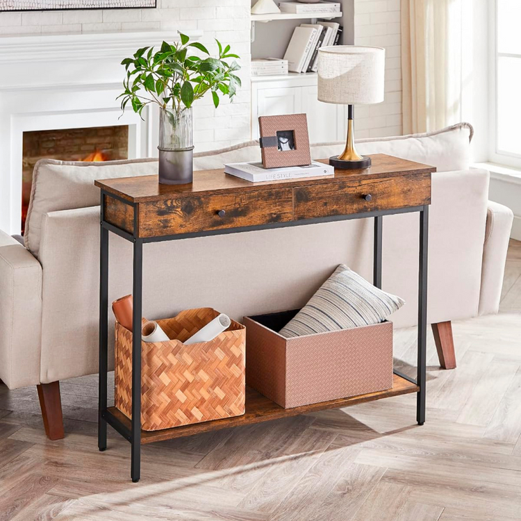 Arrimo Betania 2 Cajones | Madera Natural | Diseño Compacto