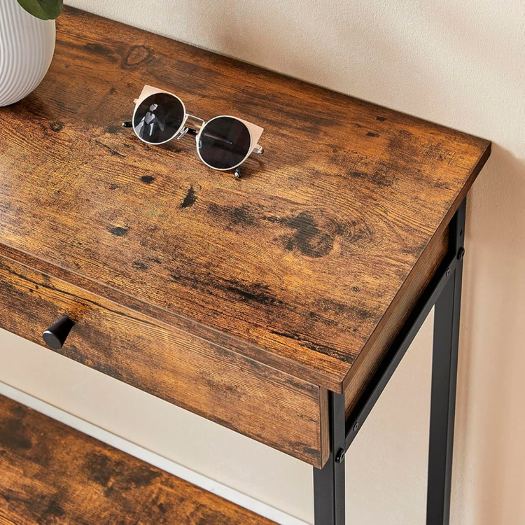 Arrimo Betania 2 Cajones | Madera Natural | Diseño Compacto