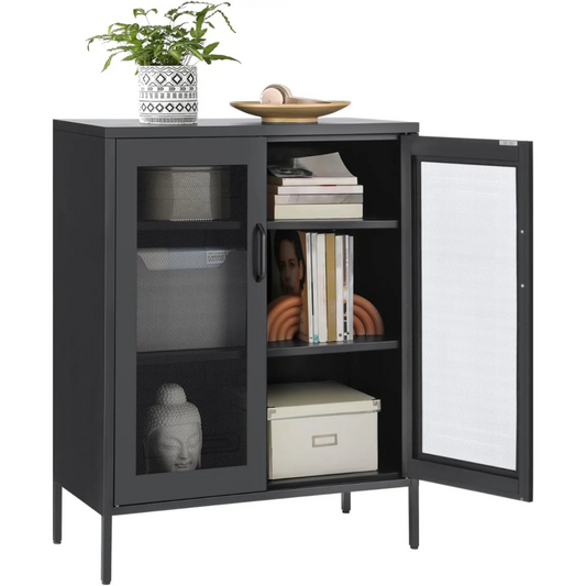 Mueble Buffet Multifuncional Zoe | Negro Metálico