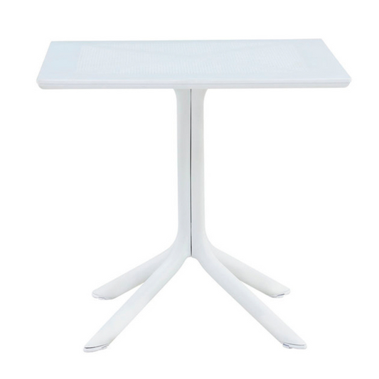 Mesa Cuadrada Clip Blanca 80X80 cm | Terraza, Balcón o Negocio