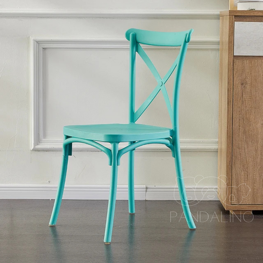Pack 4 Silla Crossback Menta | Ideal Terraza y Interior