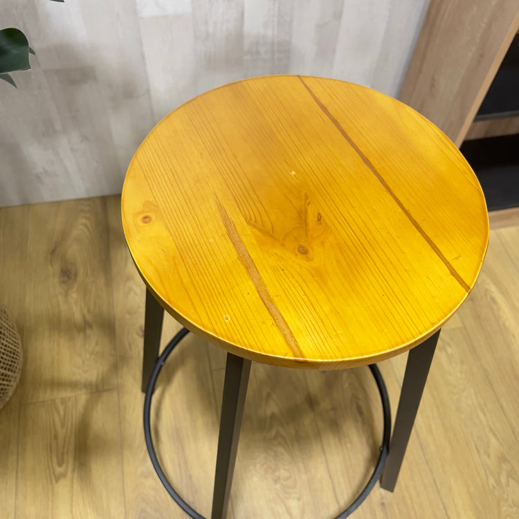 Taburete Ross Negro 75cm | Estilo Industrial