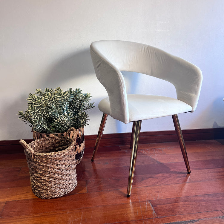 Sitial Sillón Siena Beige | Comodidad y Resistencia en Terciopelo
