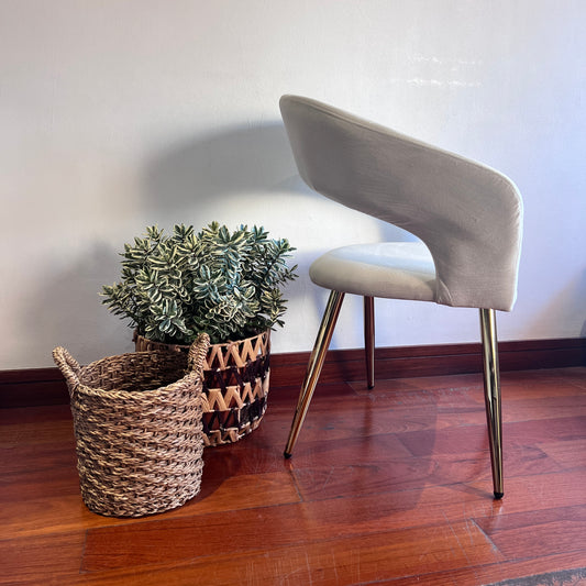 Sitial Sillón Siena Beige | Comodidad y Resistencia en Terciopelo