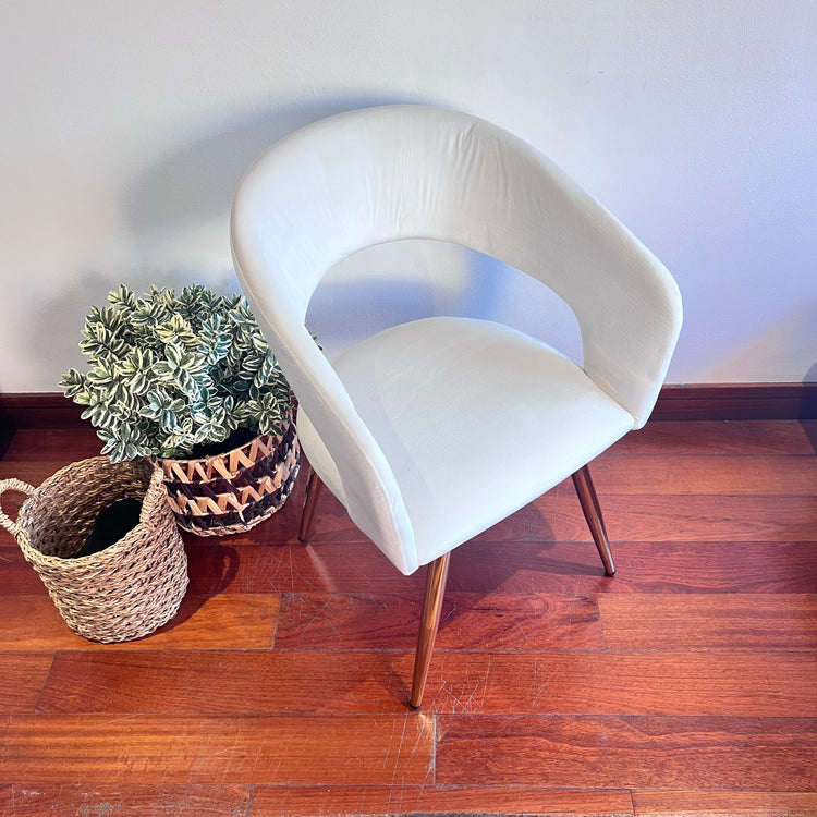 Sitial Sillón Siena Beige | Comodidad y Resistencia en Terciopelo