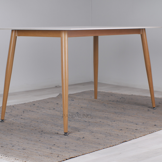 Mesa Rectangular Nevada 140x80 Blanco | Diseño Minimalista |