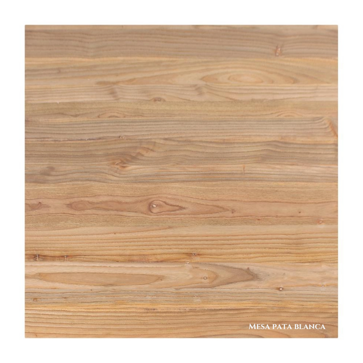 Mesa Cuadrada Industrial Tolix 70x70 | Hogar o Negocio| Acero y Madera