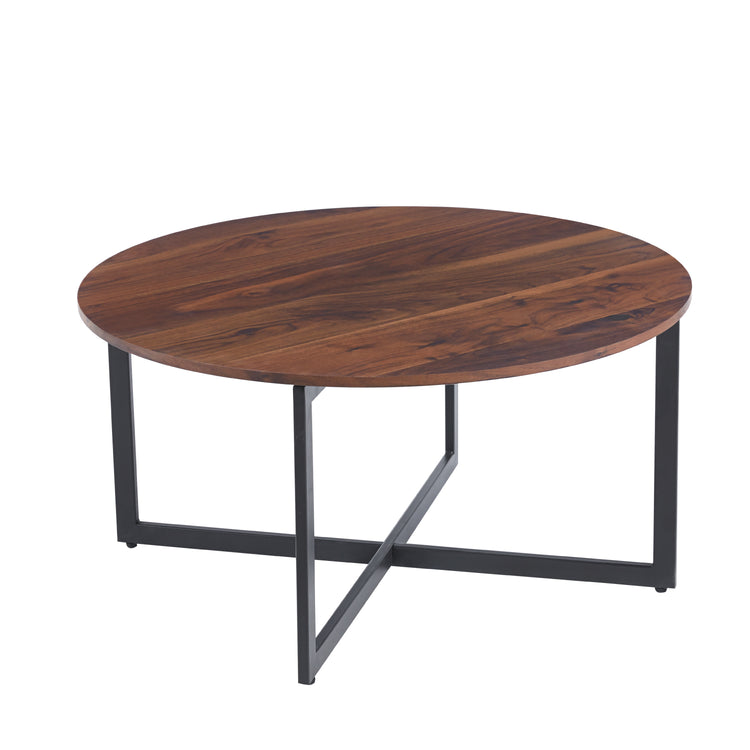Mesa de Centro Redonda Naomi: Estilo Clásico para tu Living