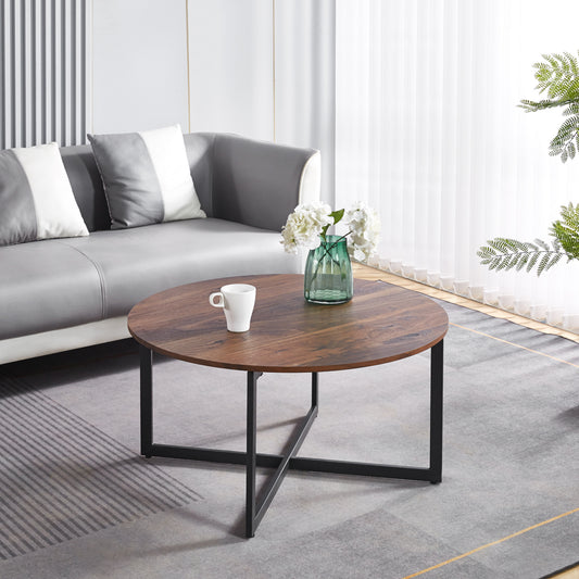 Mesa de Centro Redonda Naomi | Estilo Clásico