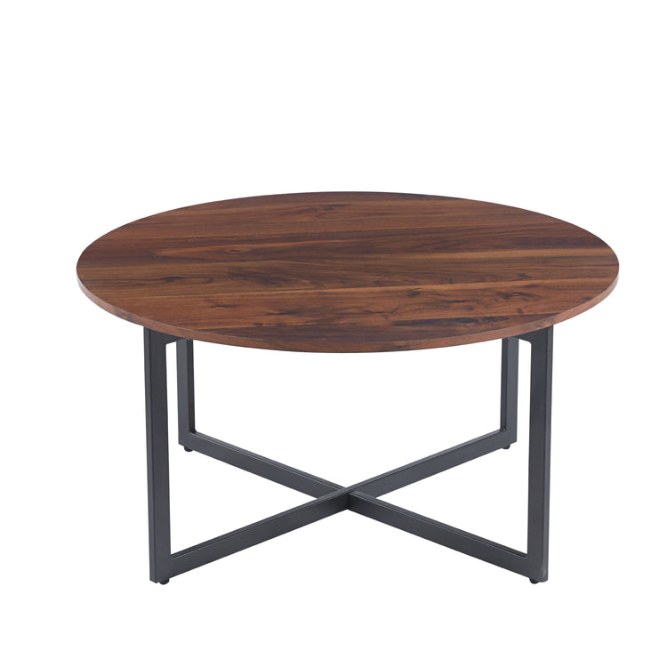 Mesa de Centro Redonda Naomi: Estilo Clásico para tu Living